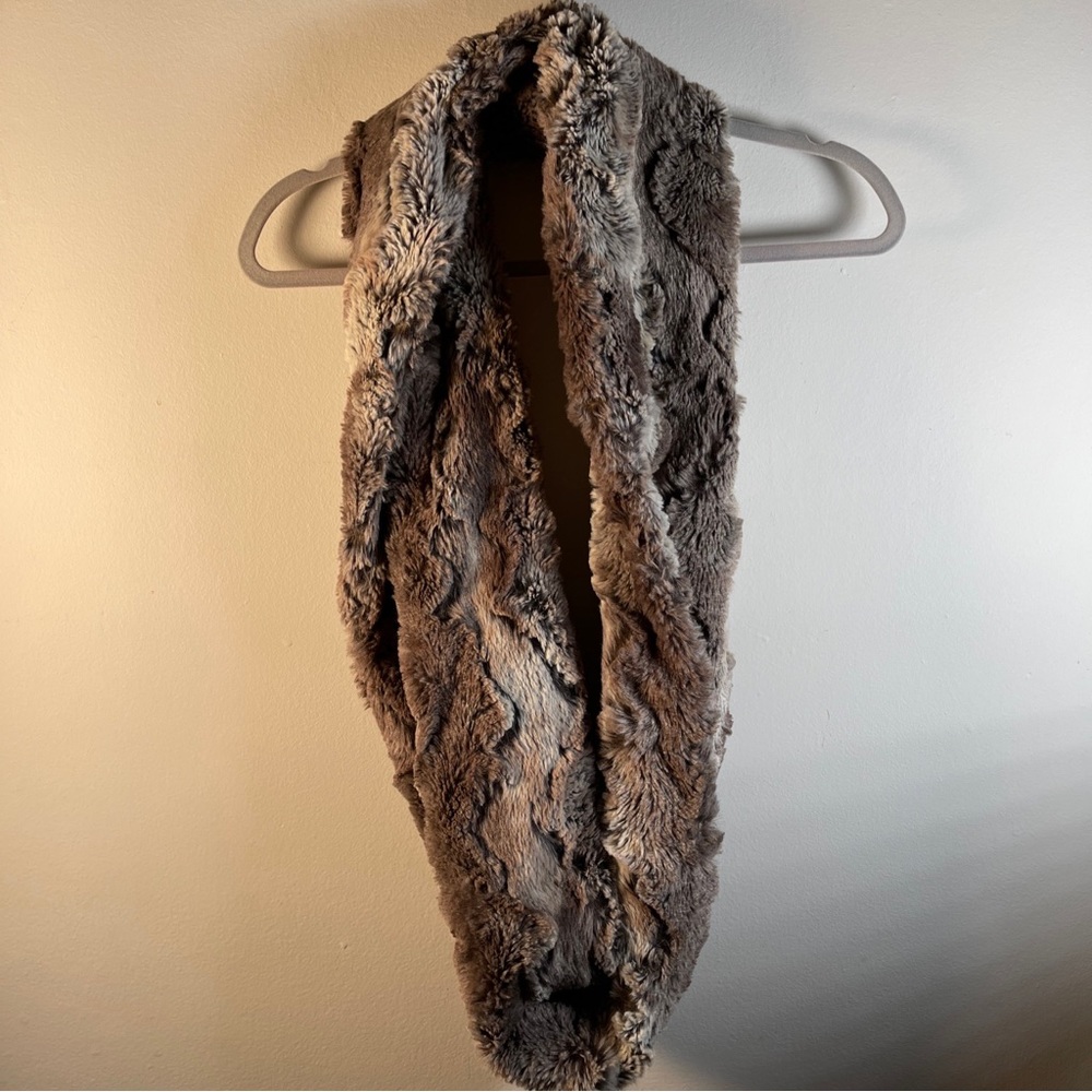 Faux Fur Infinity scarf/ neck warmer